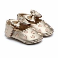 Women's Casual Heart Shape Bow Knot Round Toe Toddler Shoes sku image 13