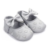 Women's Casual Heart Shape Bow Knot Round Toe Toddler Shoes sku image 19