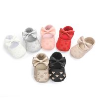Women's Casual Heart Shape Bow Knot Round Toe Toddler Shoes main image 4