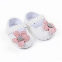 Women's Casual Stripe Solid Color Bowknot Round Toe Toddler Shoes main image 5