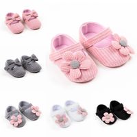 Women's Casual Stripe Solid Color Bowknot Round Toe Toddler Shoes main image 1