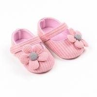 Women's Casual Stripe Solid Color Bowknot Round Toe Toddler Shoes main image 3
