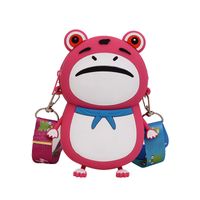Women's Silica Gel Animal Frog Cute Zipper Crossbody Bag main image 4