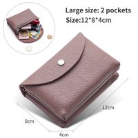 Women's Stripe Leather Hidden Buckle Wallets sku image 13