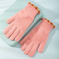 Unisex Cute Preppy Style Sweet Polka Dots Gloves 1 Pair sku image 2