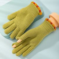 Unisex Cute Preppy Style Sweet Polka Dots Gloves 1 Pair main image 3