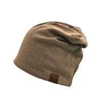 Unisex Streetwear Solid Color Patch Eaveless Beanie Hat sku image 2
