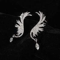 1 Pair Fairy Style Lady Wings Plating Inlay Alloy Rhinestones Ear Cuffs main image 1