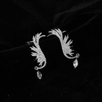 1 Pair Fairy Style Lady Wings Plating Inlay Alloy Rhinestones Ear Cuffs main image 5