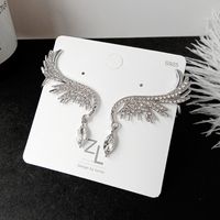 1 Pair Fairy Style Lady Wings Plating Inlay Alloy Rhinestones Ear Cuffs main image 4