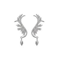 1 Pair Fairy Style Lady Wings Plating Inlay Alloy Rhinestones Ear Cuffs main image 2