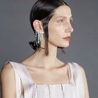 1 Pair Fairy Style Elegant Lady Geometric Tassel Plating Inlay Alloy Zircon Drop Earrings main image 1