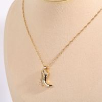 Copper Simple Style Plating Solid Color Pendant Necklace main image 5
