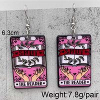 1 Pair Streetwear Halloween Pattern Arylic Drop Earrings main image 4