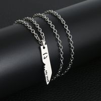 Casual Letter Stainless Steel Handmade Necklace main image 3