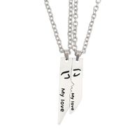 Casual Letter Stainless Steel Handmade Necklace sku image 1