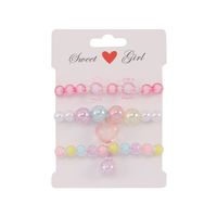 Cute Star Heart Shape Beaded Kid's Bracelets sku image 2