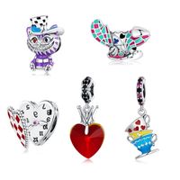 Casual Handmade Novelty Animal Heart Shape Zircon Sterling Silver Wholesale Jewelry Accessories main image 1