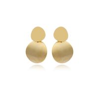 1 Pair Elegant Luxurious Round Plating Copper 24k Gold Plated Earrings main image 7