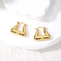 1 Pair Vintage Style Simple Style Classic Style Geometric Stainless Steel Earrings main image 2