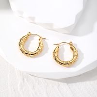 1 Pair Vintage Style Simple Style Classic Style Geometric Stainless Steel Earrings main image 3