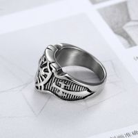 Punk Cross 304 Stainless Steel Men'S Wide Band Rings main image 1