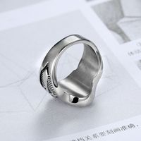 Punk Cross 304 Stainless Steel Men'S Wide Band Rings main image 4