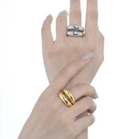 Simple Style Solid Color Sterling Silver Plating Open Rings 1 Piece main image 4