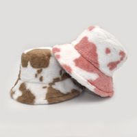 Unisex Casual Streetwear Cow Pattern Flat Eaves Bucket Hat main image 6