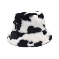 Unisex Casual Streetwear Cow Pattern Flat Eaves Bucket Hat main image 2