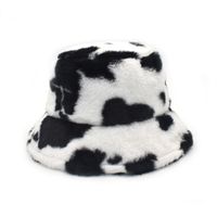 Unisex Casual Streetwear Cow Pattern Flat Eaves Bucket Hat main image 5