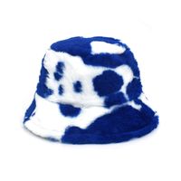 Unisex Casual Streetwear Cow Pattern Flat Eaves Bucket Hat sku image 7