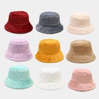 Women's Elegant Basic Solid Color Flat Eaves Bucket Hat main image 1