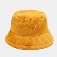 Frau Elegant Basic Einfarbig Flache Traufen Bucket Hat sku image 7