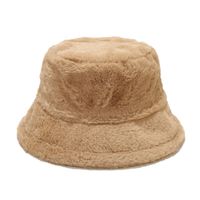 Women's Elegant Basic Solid Color Flat Eaves Bucket Hat main image 4