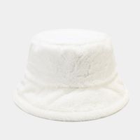 Frau Elegant Basic Einfarbig Flache Traufen Bucket Hat sku image 2