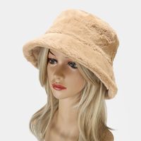 Women's Elegant Basic Solid Color Flat Eaves Bucket Hat main image 2