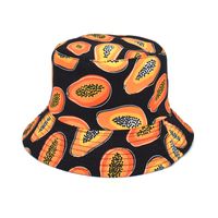 Unisex Lässig Frucht Flache Traufen Bucket Hat sku image 1