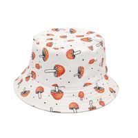 Unisex Basic Mushroom Flat Eaves Bucket Hat sku image 4