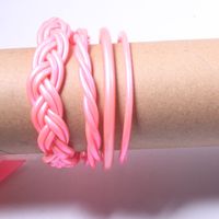 Simple Style Solid Color Silica Gel Women's Wristband sku image 4