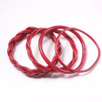 Simple Style Solid Color Silica Gel Women's Wristband sku image 11