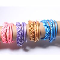 Simple Style Solid Color Silica Gel Women's Wristband main image 3