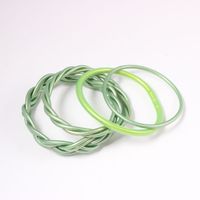 Simple Style Solid Color Silica Gel Women's Wristband sku image 7