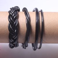 Simple Style Solid Color Silica Gel Women's Wristband sku image 3