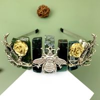 Retro Insect Crystal Handmade Hair Band sku image 3