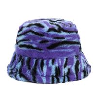 Unisex Beach Color Block Printing Flat Eaves Bucket Hat sku image 2