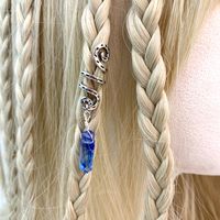 Women's Retro Waves Alloy Handmade Hair Chain sku image 1