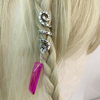 Women's Retro Waves Alloy Handmade Hair Chain sku image 13