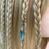 Women's Retro Waves Alloy Handmade Hair Chain sku image 3