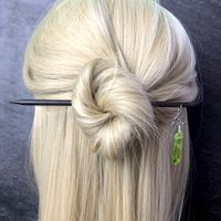 Simple Style Square Crystal Handmade Hairpin main image 3